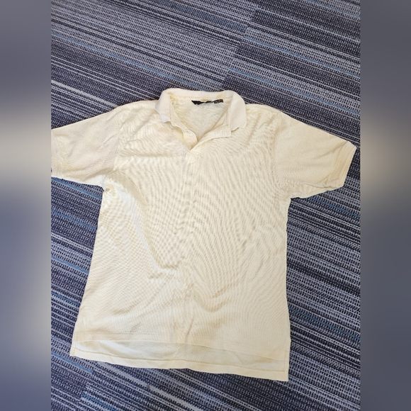 Eddie Bauer Other - Vintage Eddie Bauer Pale Yellow Polo Style Shirt Made in USA
